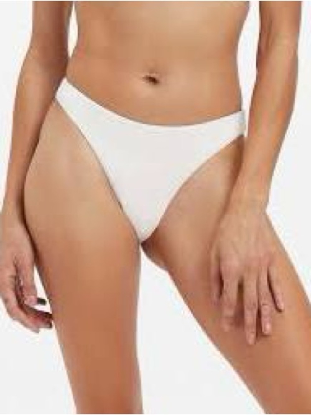 GOOD AMERICAN SWIM Basic Better Bikini Cheeky Bottom in Ivory 7 / 4X NEW NWT
